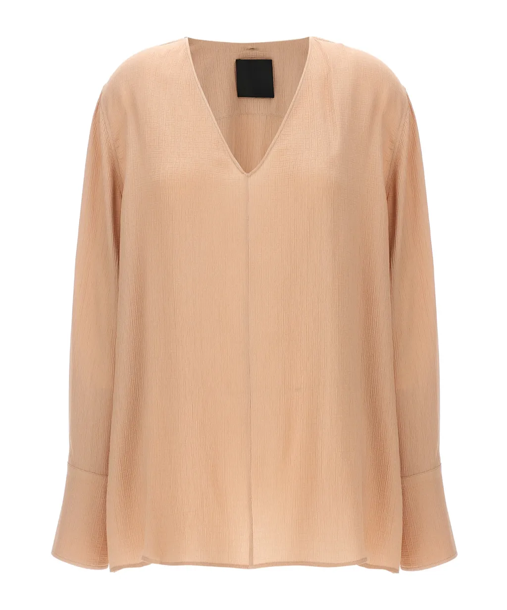 Pussy Bow Long-Sleeved Blouse