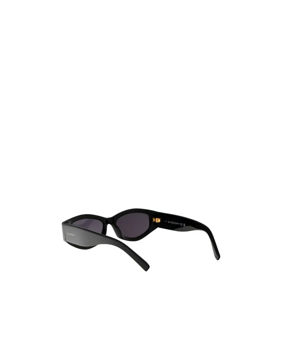 Logo-Print Oval-Frame Sunglasses