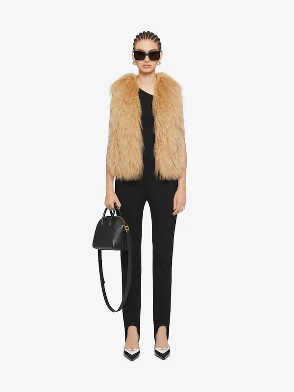 Fur Sleeveless Jacket