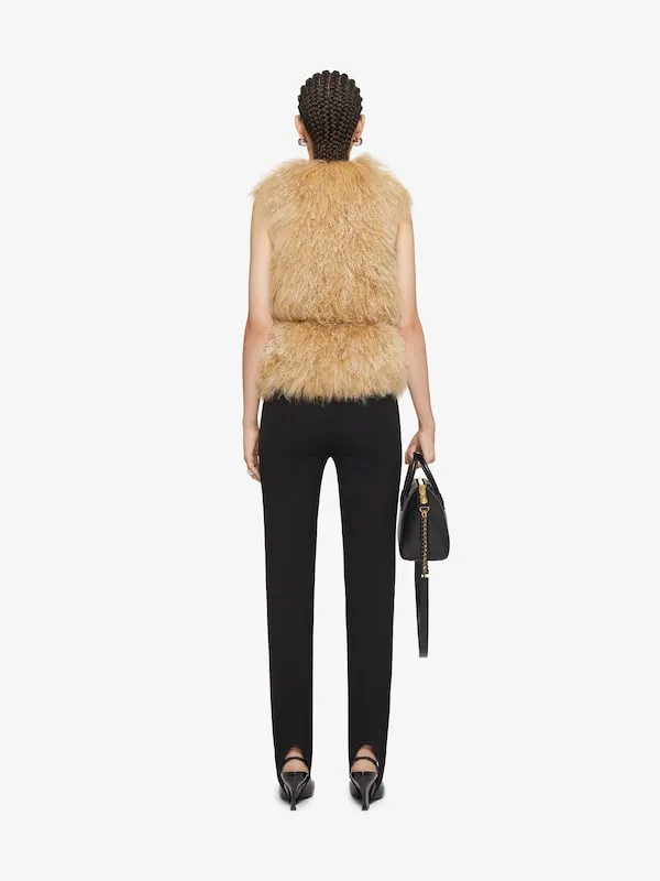 Fur Sleeveless Jacket