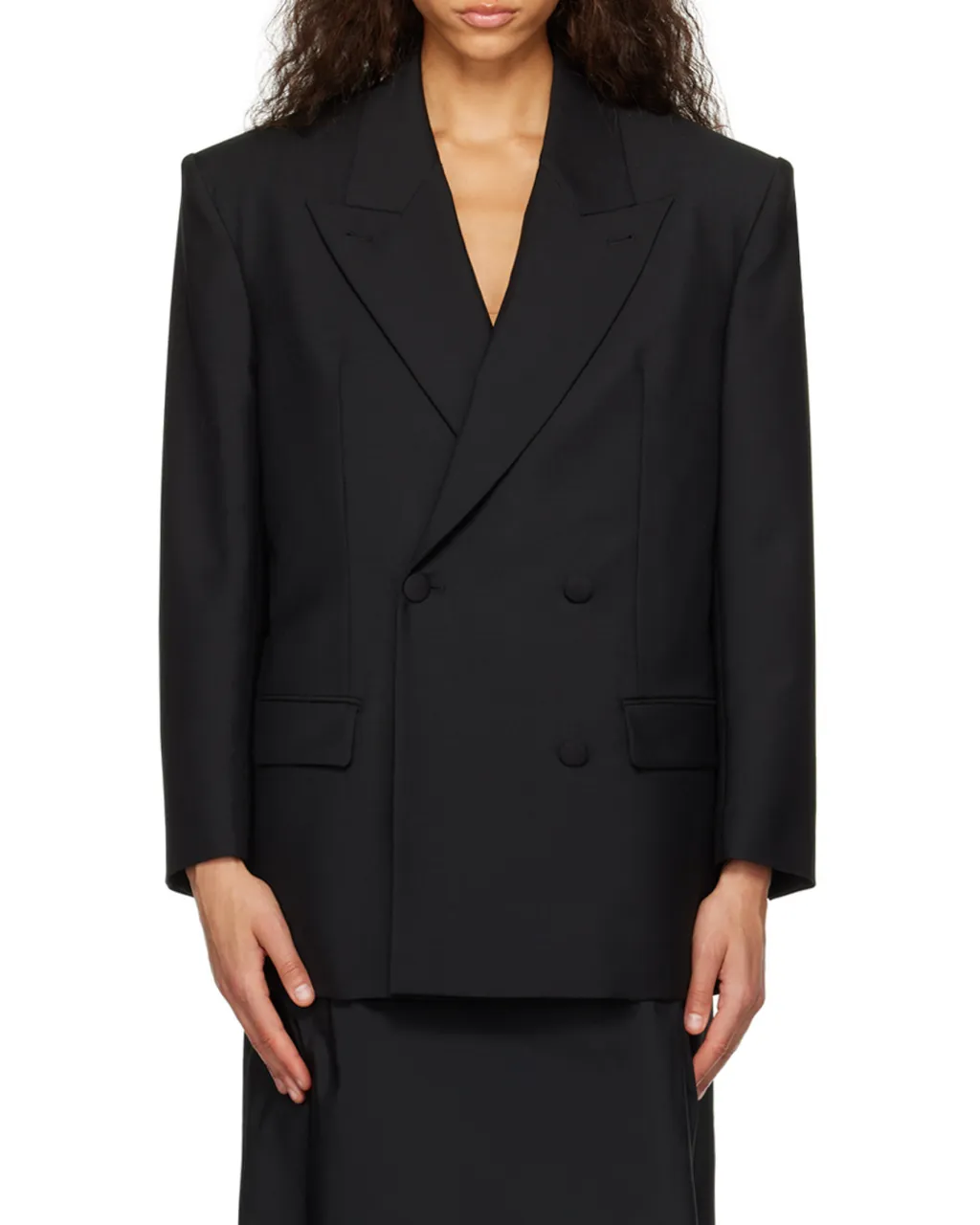 Oversized Double-Breasted Jacket
