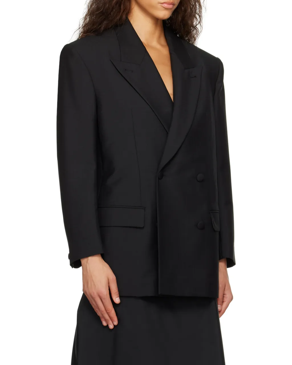 Oversized Double-Breasted Jacket