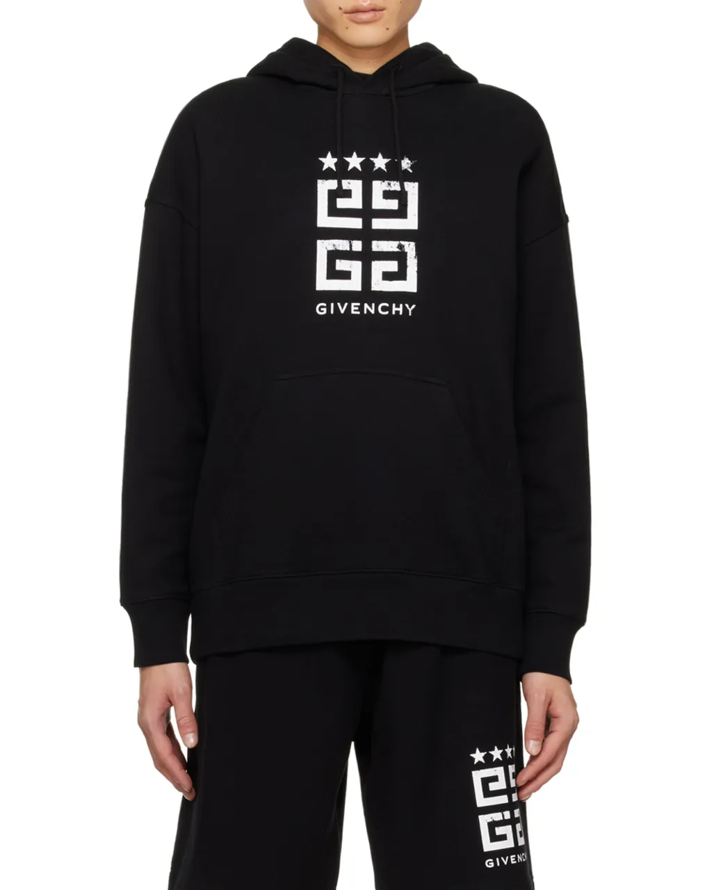 Logo Printed Drawstring Hoodie