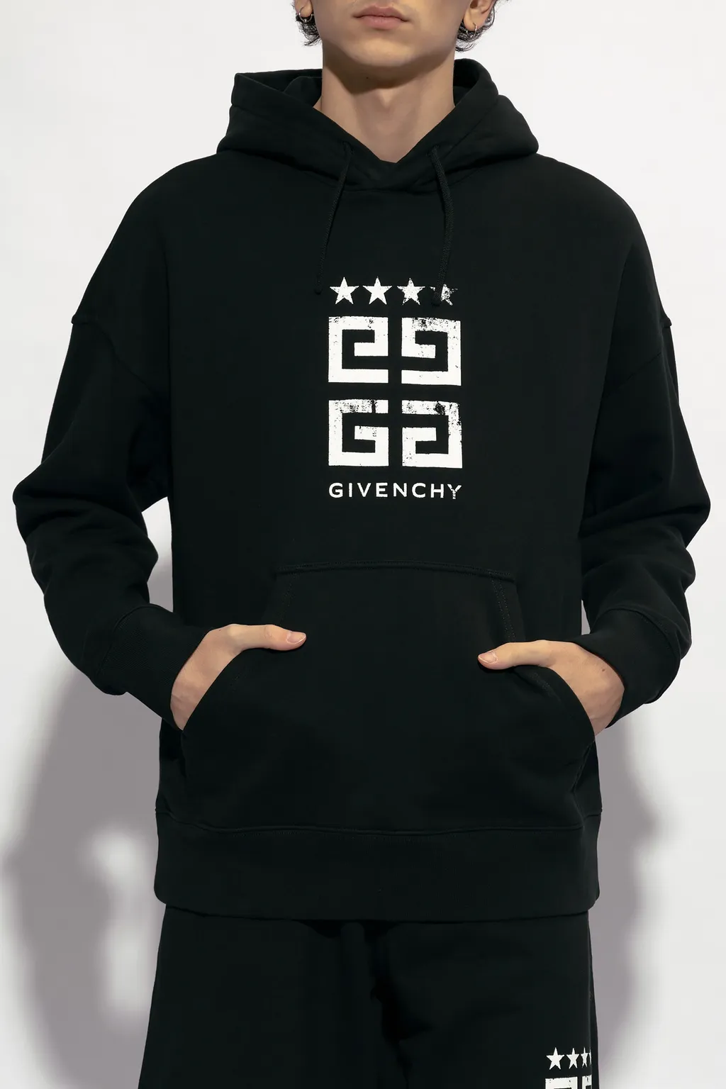 Logo Printed Drawstring Hoodie