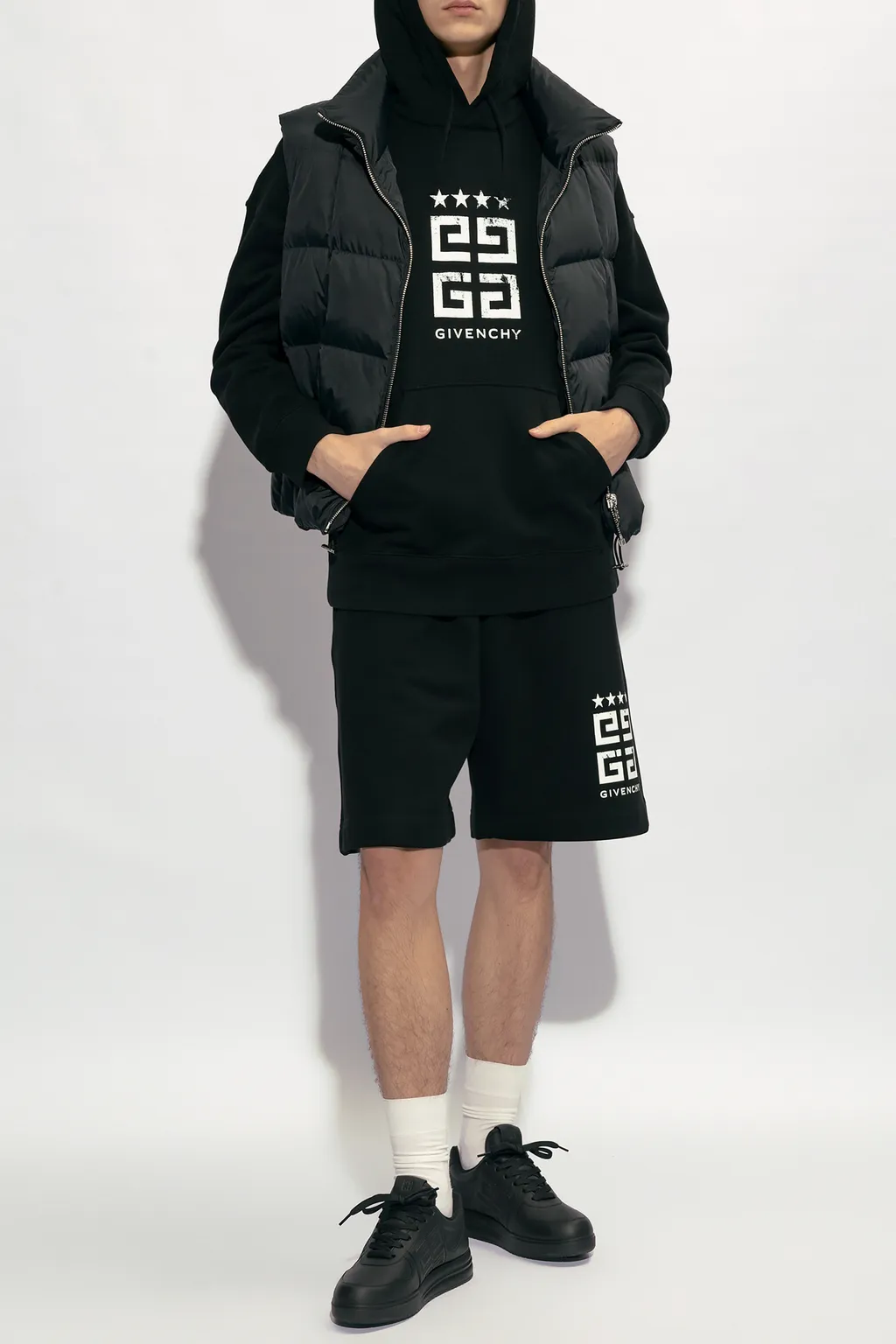 Logo Printed Drawstring Hoodie