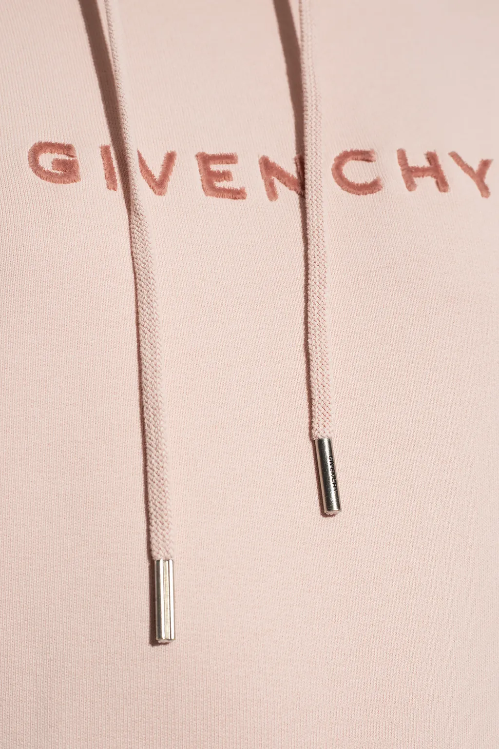Logo Embroidered Drawstring Hoodie