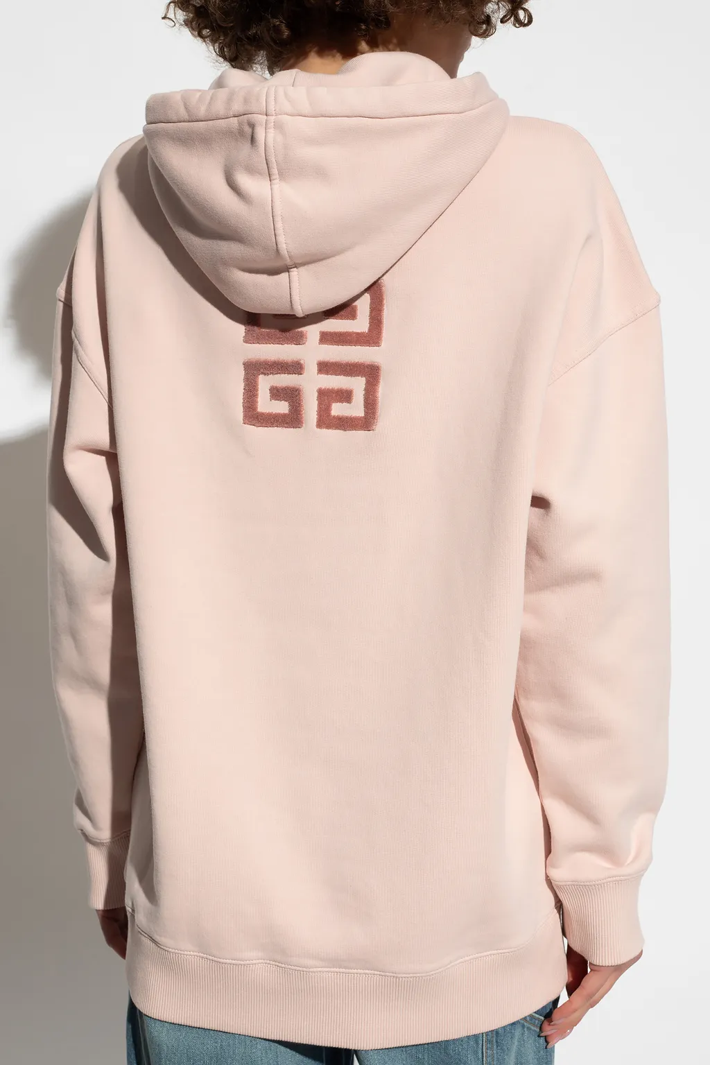 Logo Embroidered Drawstring Hoodie