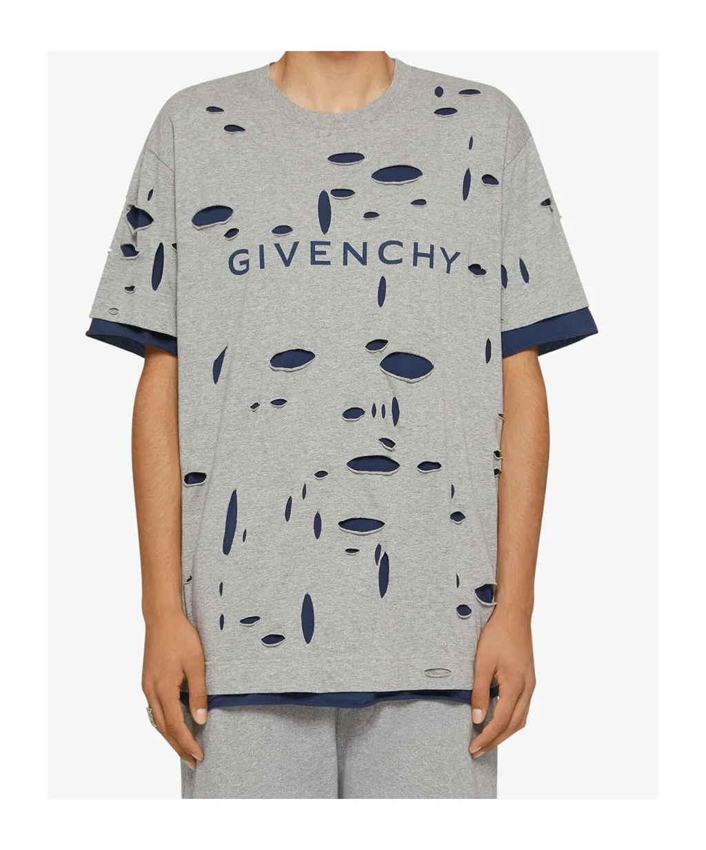 Distressed Crewneck T-Shirt