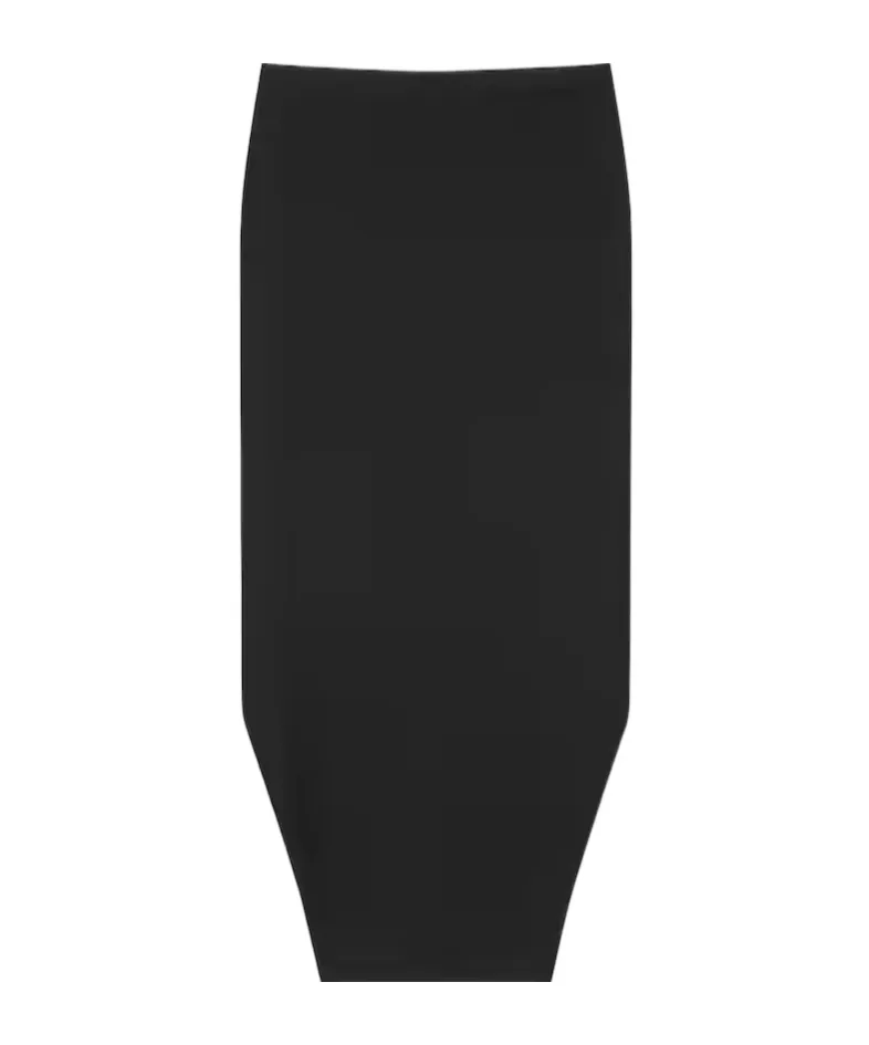 Asymmetric Tailored Pencil Skirt