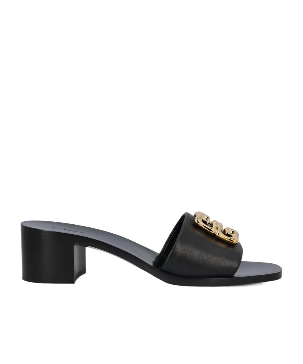 4G Plaque Heeled Sandals
