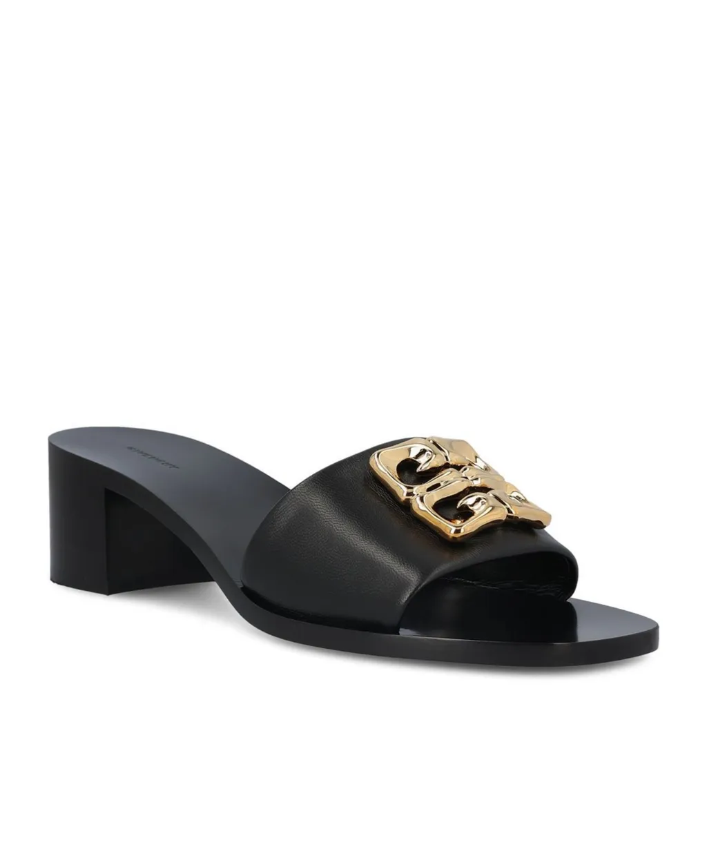 4G Plaque Heeled Sandals