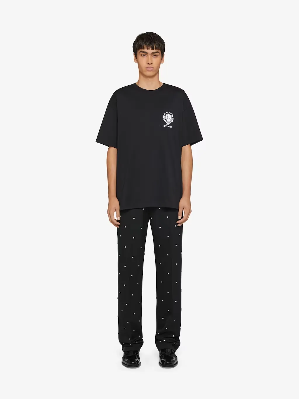 Crest Logo Embroidered T-Shirt