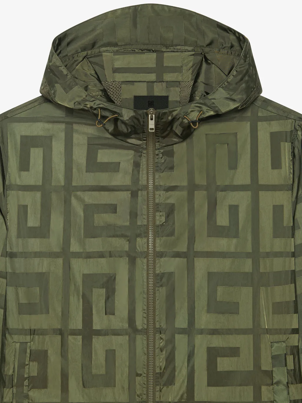 4G Pattern Hooded Windbreaker