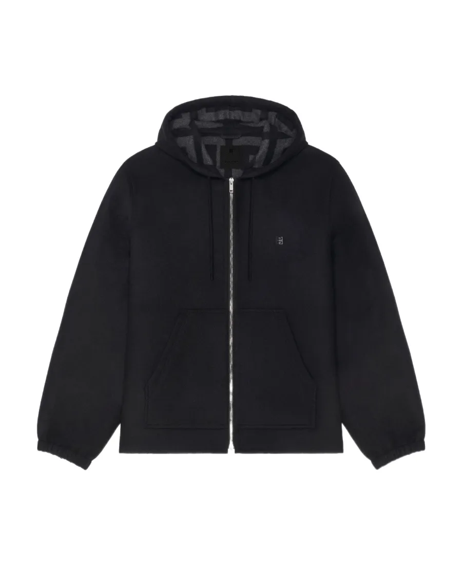 4G Pattern Zipped Hoodie