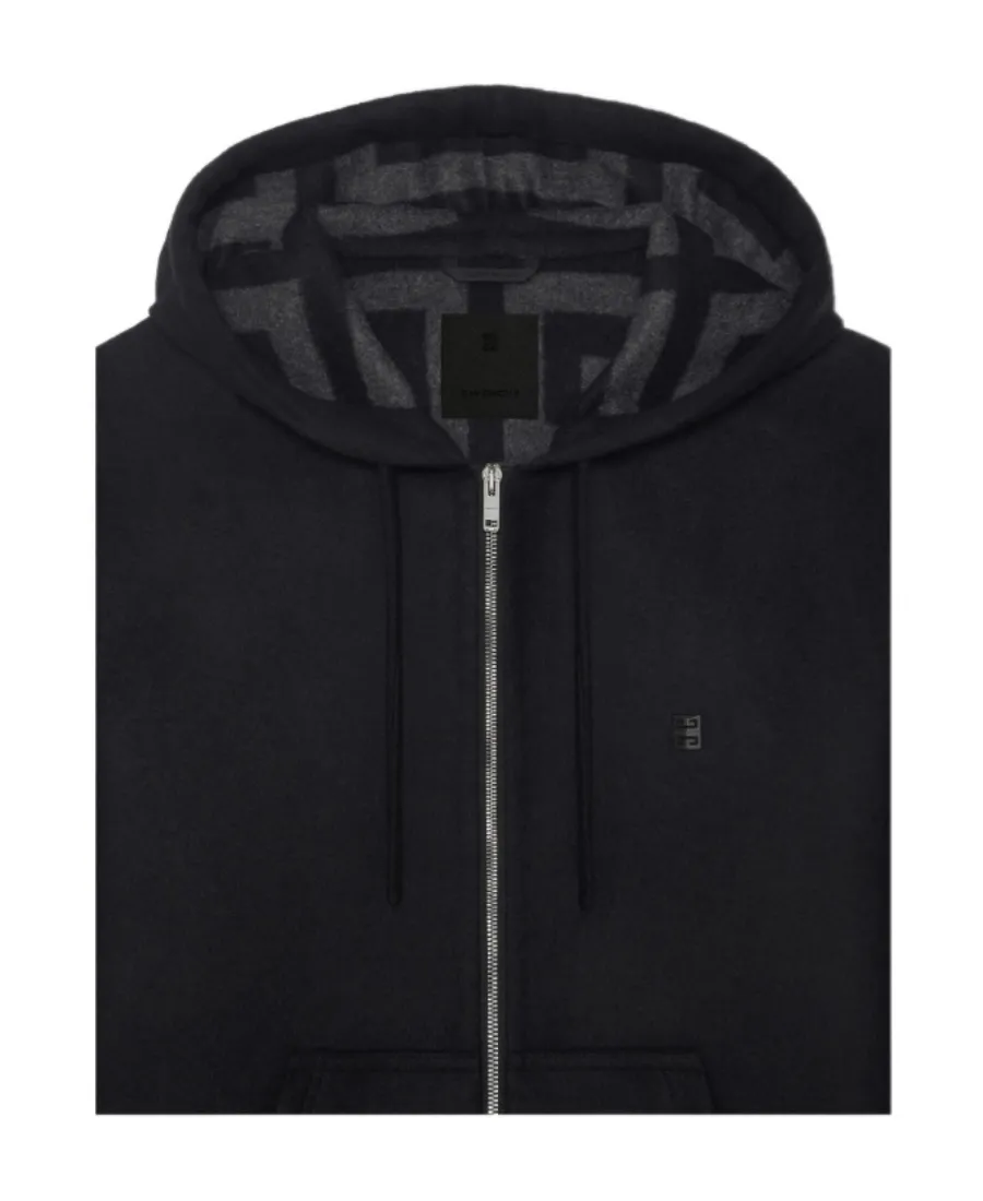 4G Pattern Zipped Hoodie