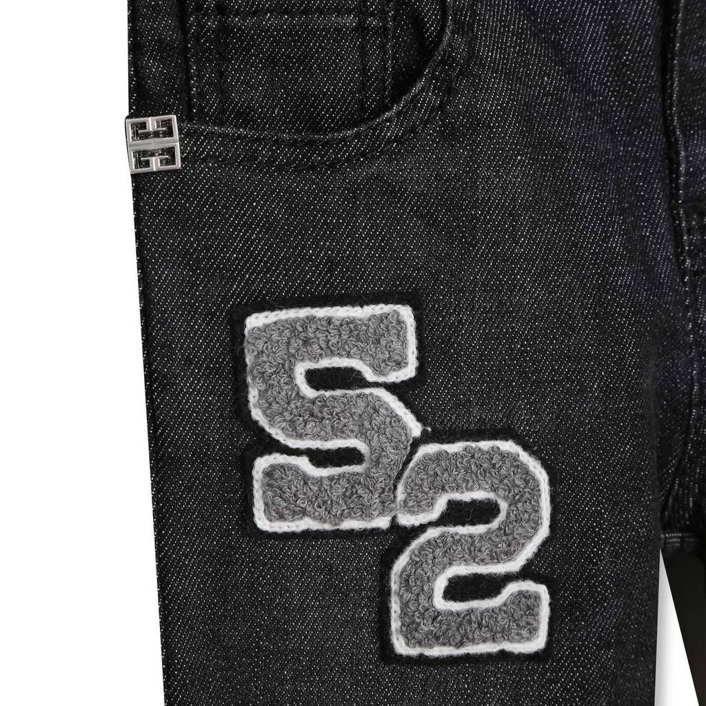 Kids Logo-Patch Straight-Leg Denim Jeans