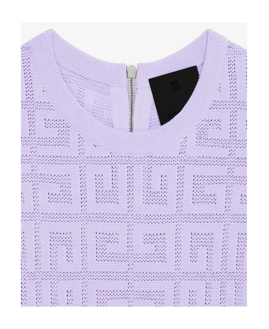 Cropped Sweater In 4G Jacquard