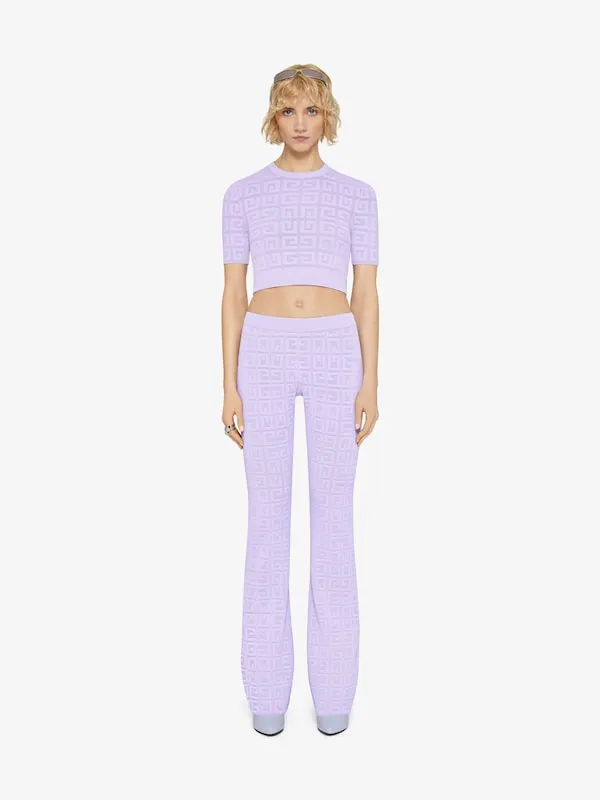 Cropped Sweater In 4G Jacquard
