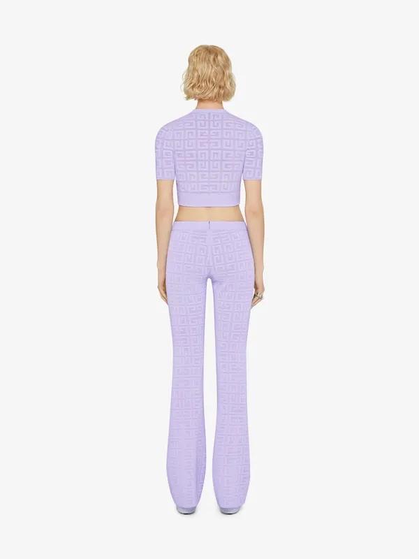 Cropped Sweater In 4G Jacquard