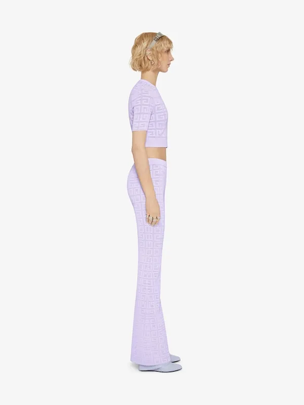 Cropped Sweater In 4G Jacquard