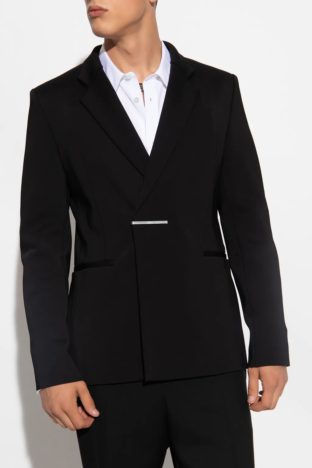 Single-Breasted Long-Sleeved Blazer