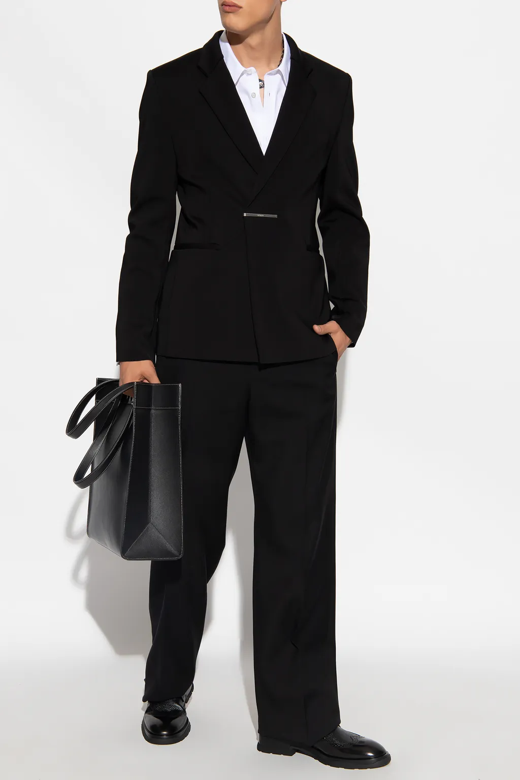 Single-Breasted Long-Sleeved Blazer