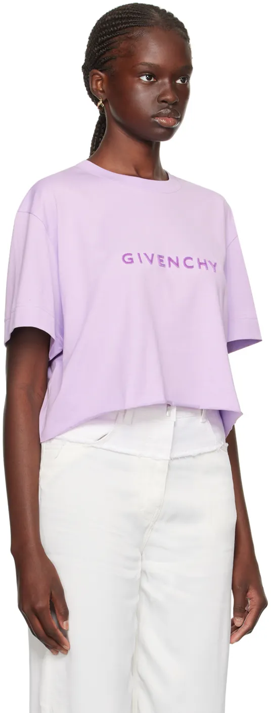 Cropped T-Shirt In Tufted Cotton