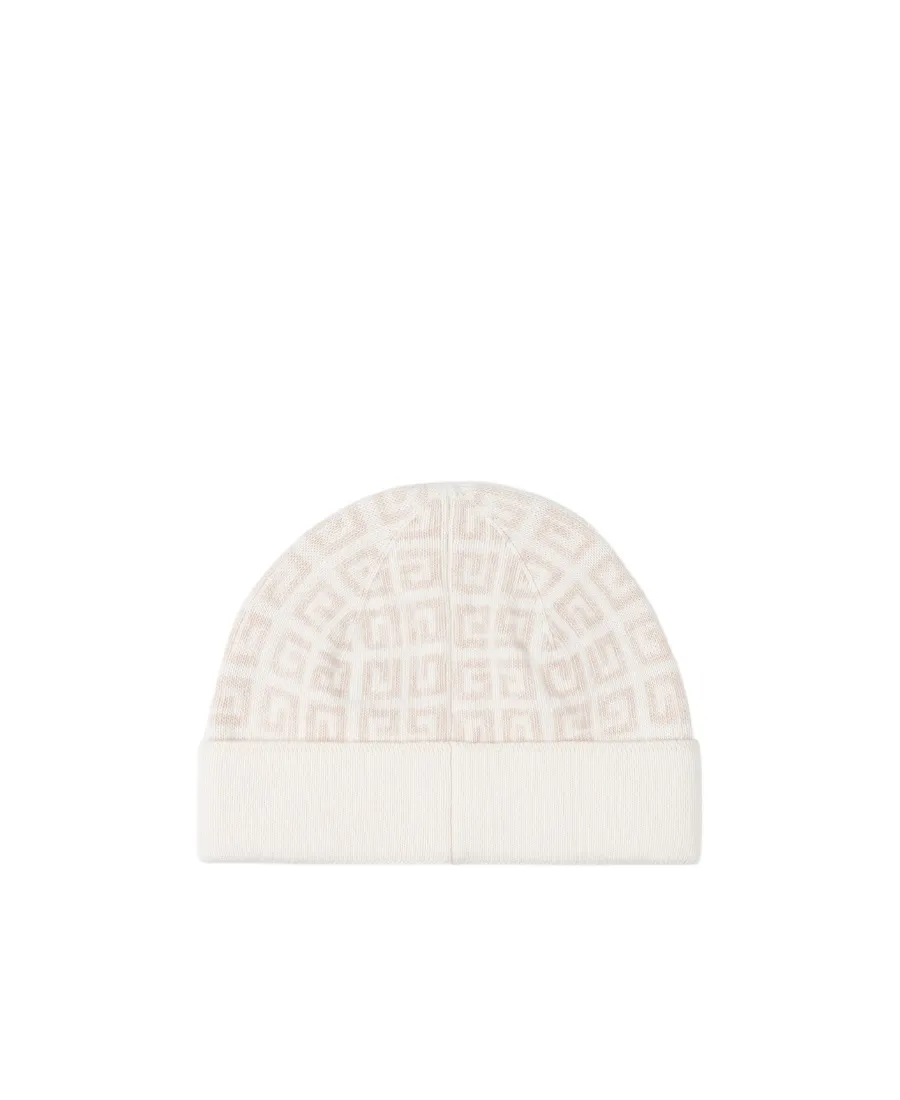 All-Over Logo Embroidered Knitted Beanie