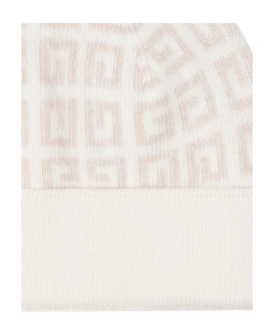 All-Over Logo Embroidered Knitted Beanie