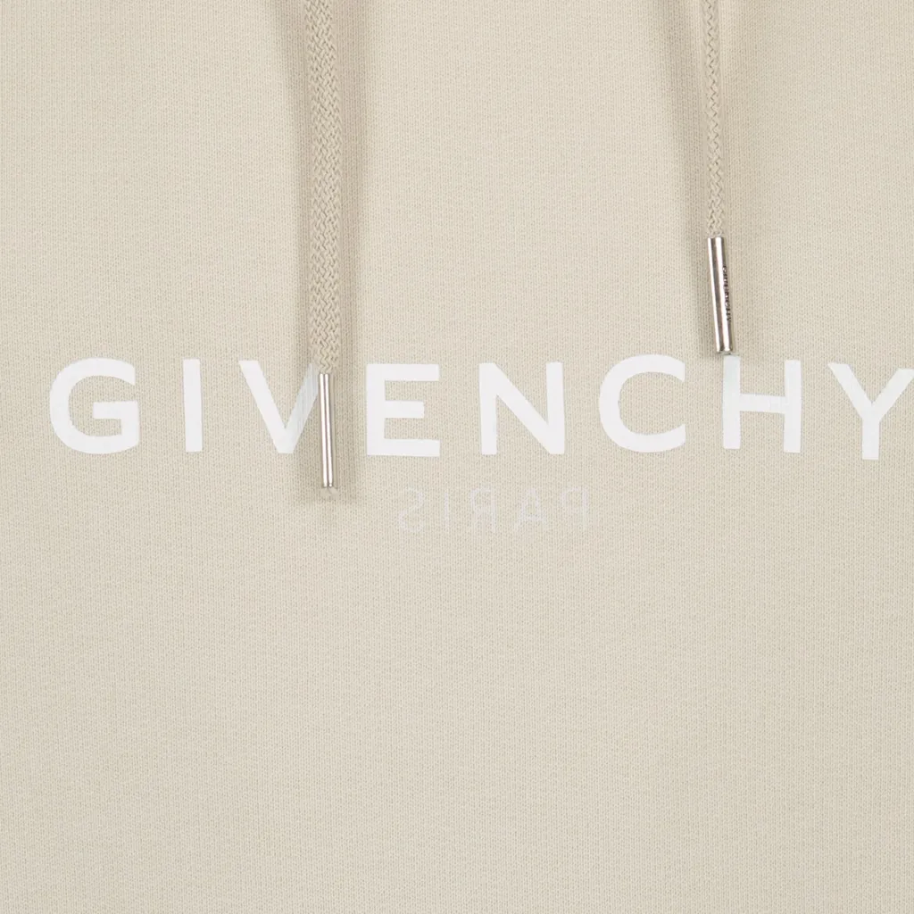 Logo Reverse Drawstring Hoodie