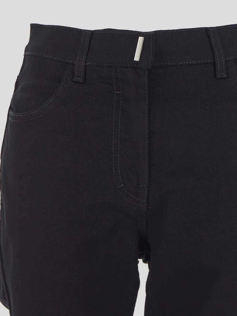 Logo Plaque Flared Jeans