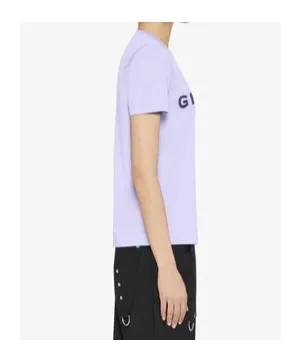 Slim Fit T-Shirt In Cotton With Givenchy Rhinestones