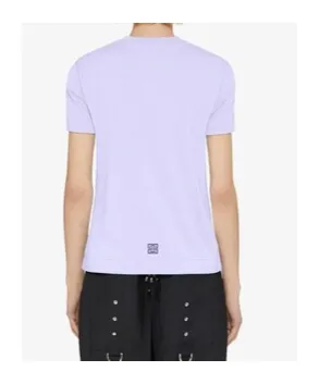 Slim Fit T-Shirt In Cotton With Givenchy Rhinestones