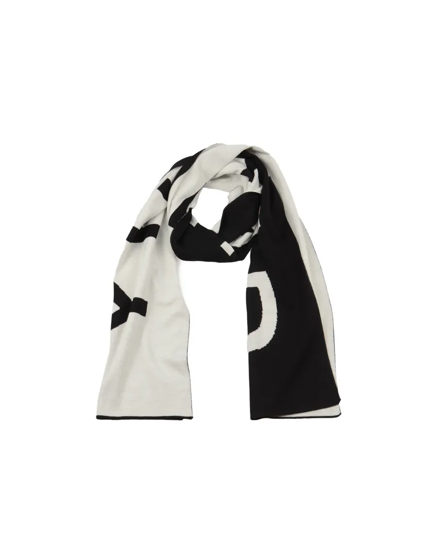 Logo Inlaid Knitted Scarf