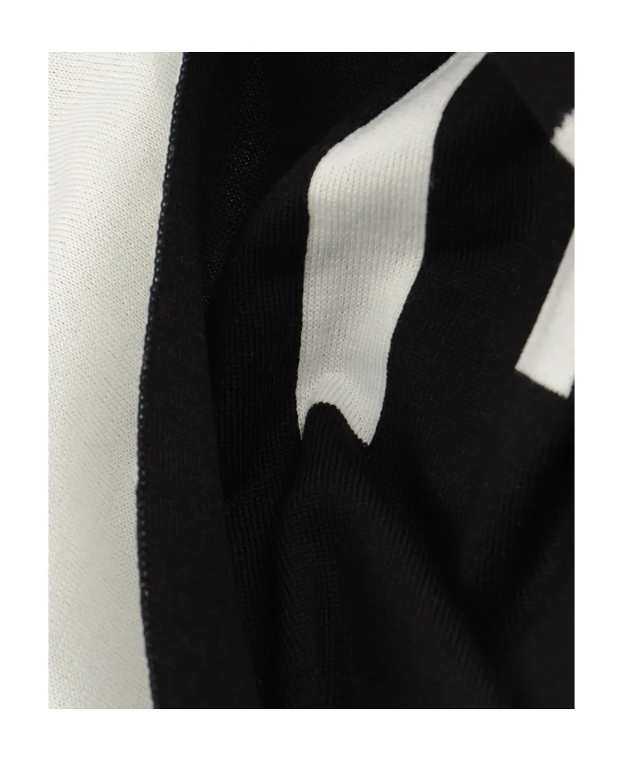 Logo Inlaid Knitted Scarf