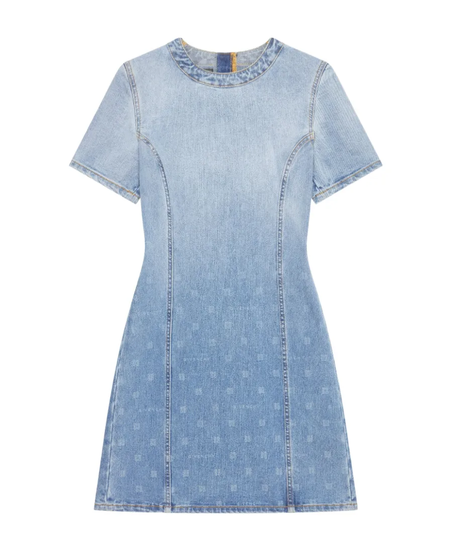 Ombré-Effect Denim Minidress