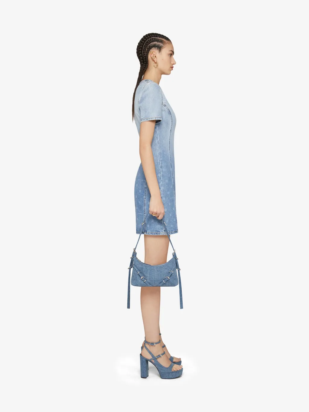 Ombré-Effect Denim Minidress