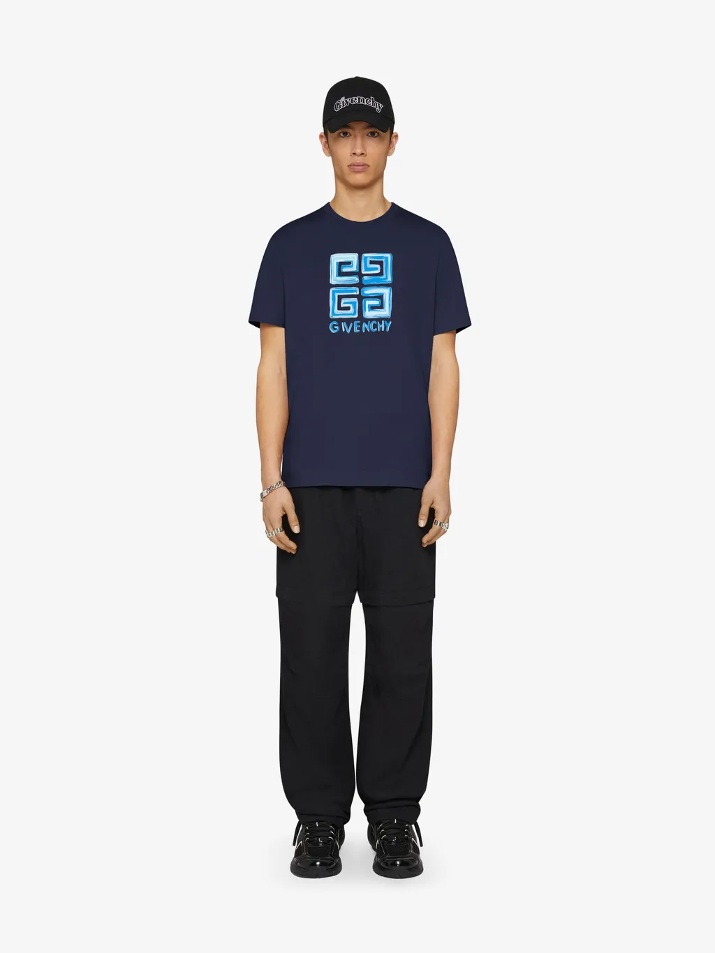 4G Multicolor Slim Fit T-Shirt In Cotton