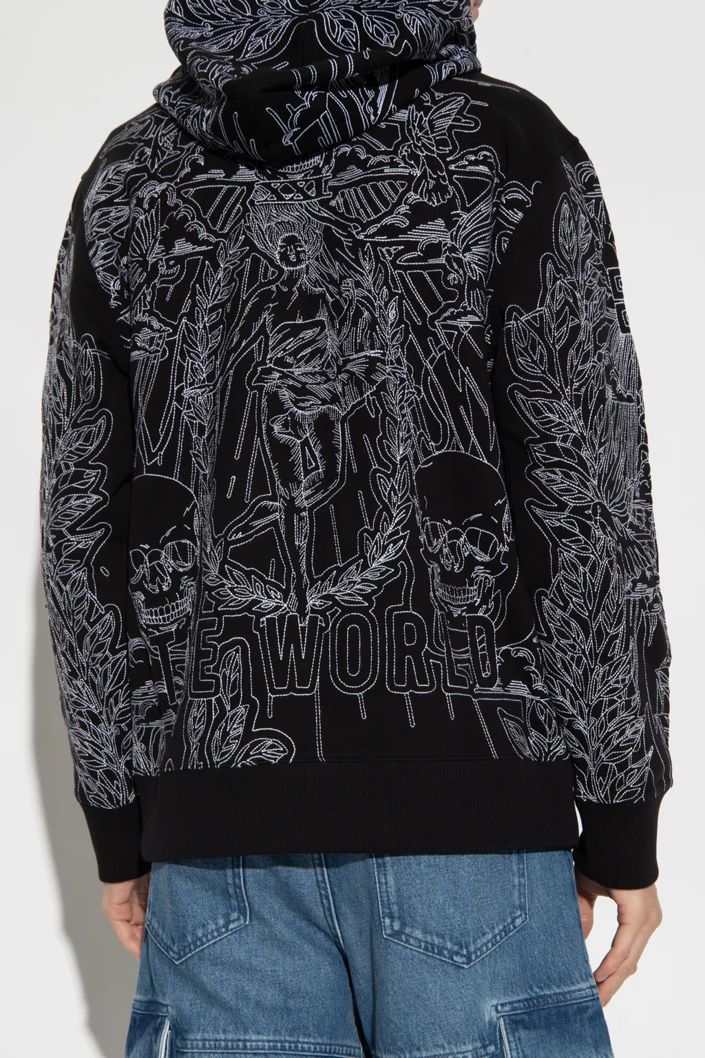 Graphic Pattern Printed Hoodie