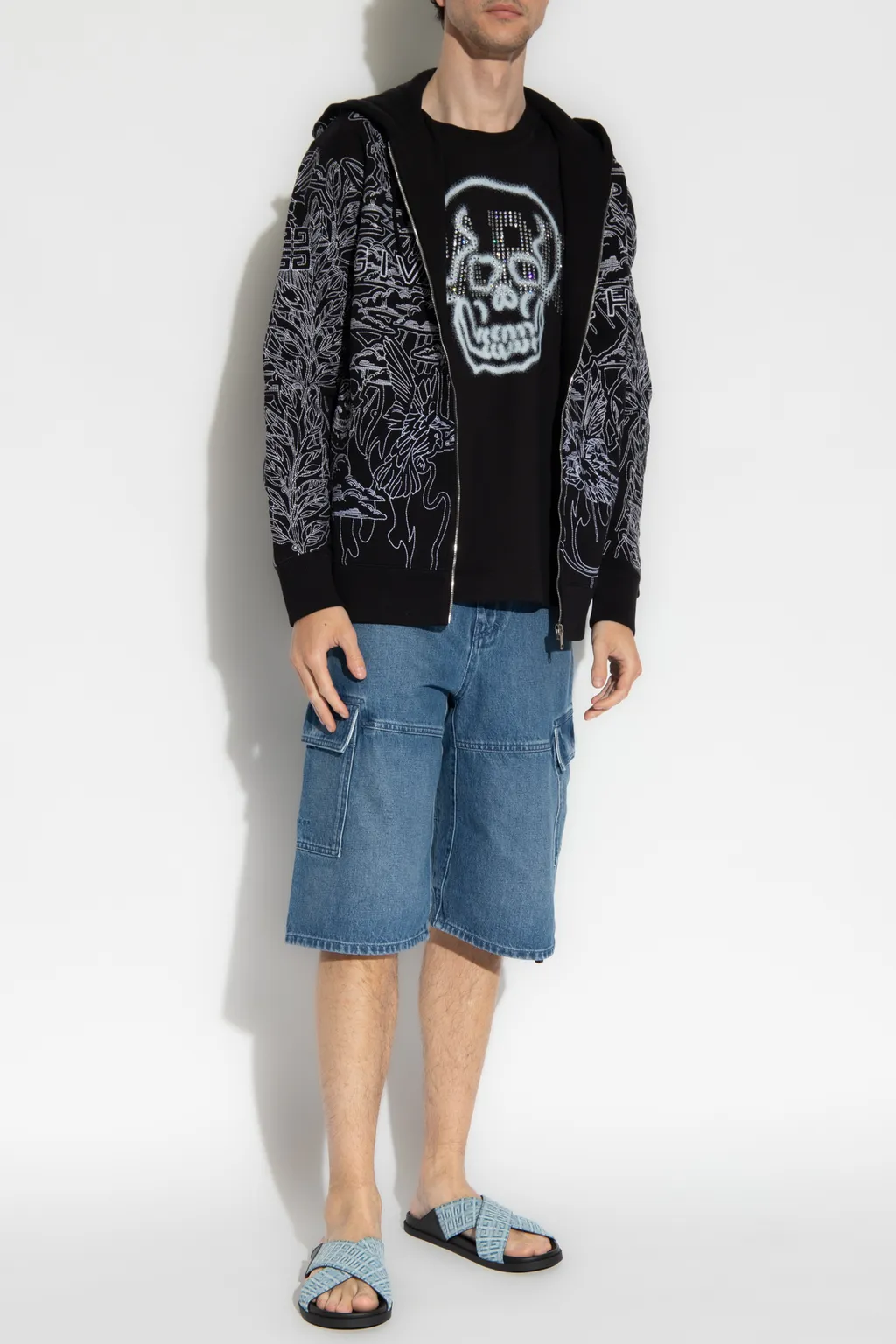 Graphic Pattern Printed Hoodie