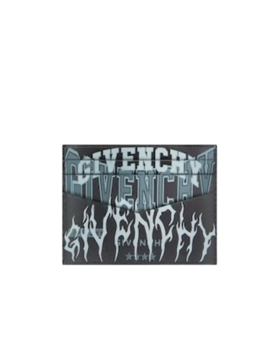 Card Holder In Multi Logo Leather