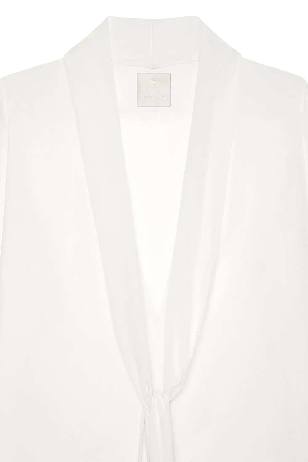 Blouse With Long Removable Lavalliere