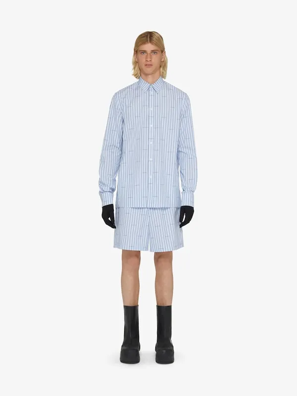 Striped Bermuda Shorts