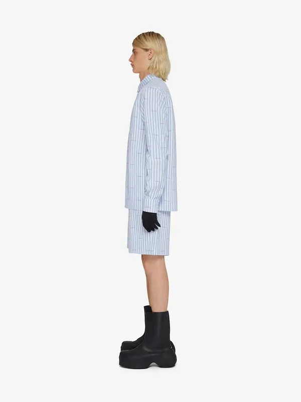 Striped Bermuda Shorts