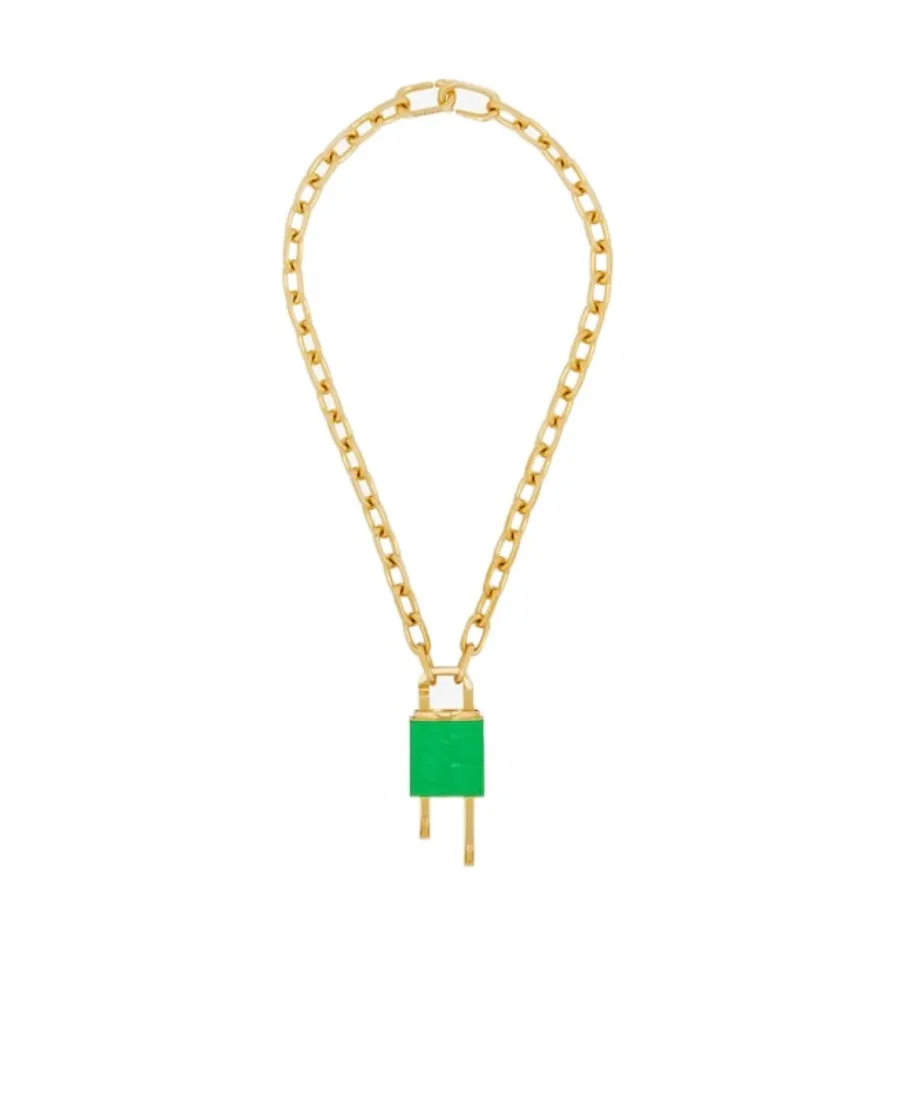 Lock Necklace With 4G Padlock In Metal