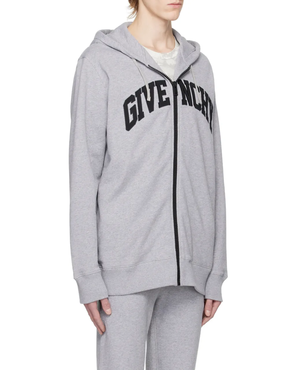 Logo Printed Zipped Hoodie