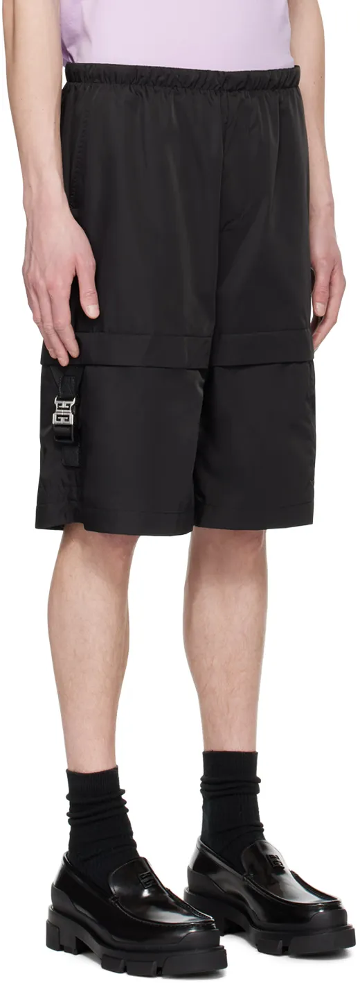 Buckle Detailed Cargo Shorts