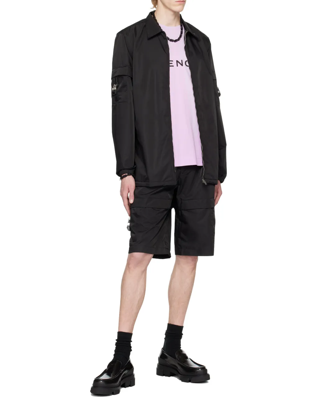 Buckle Detailed Cargo Shorts