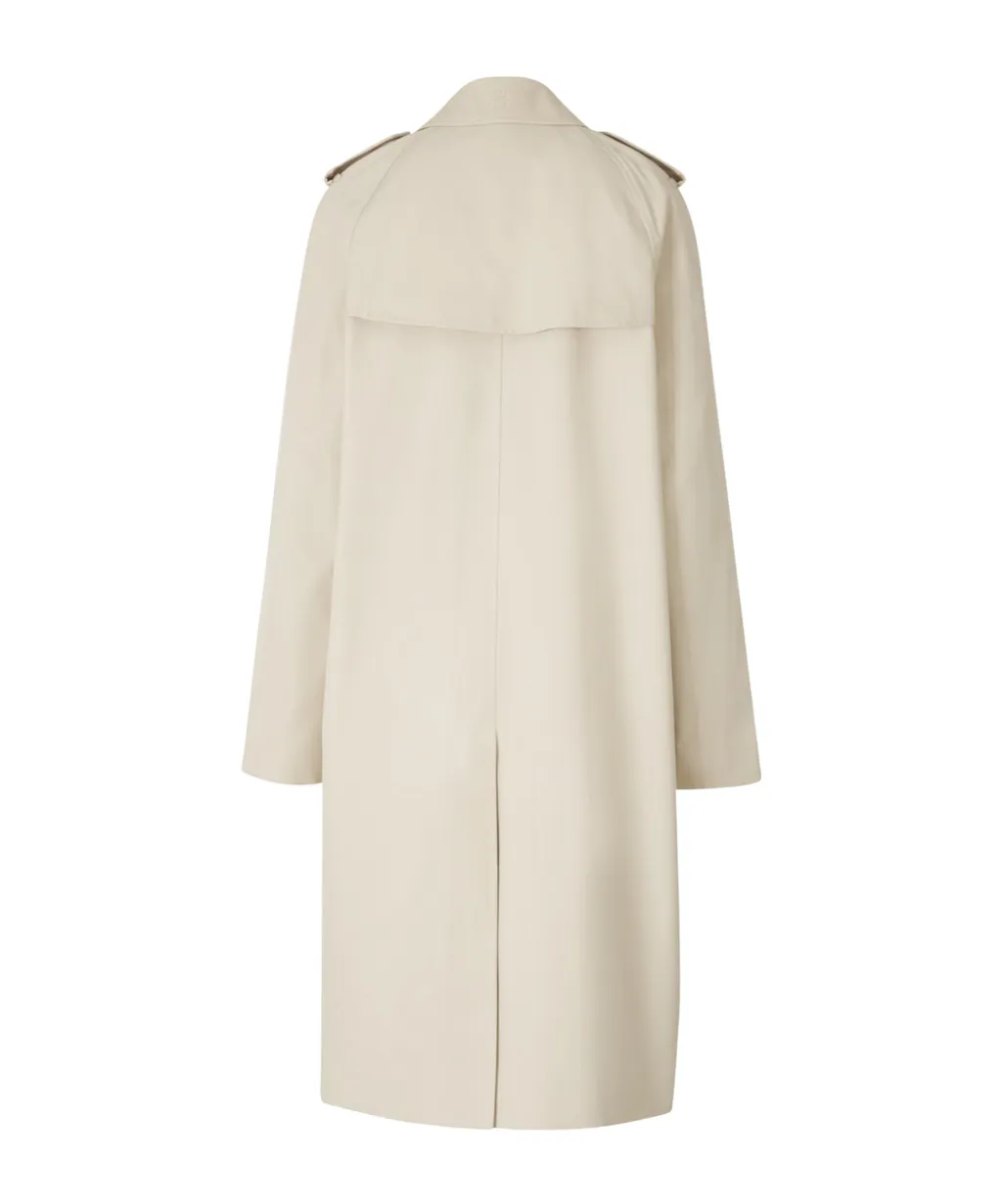 Belted Double-Breasted Trench Coat