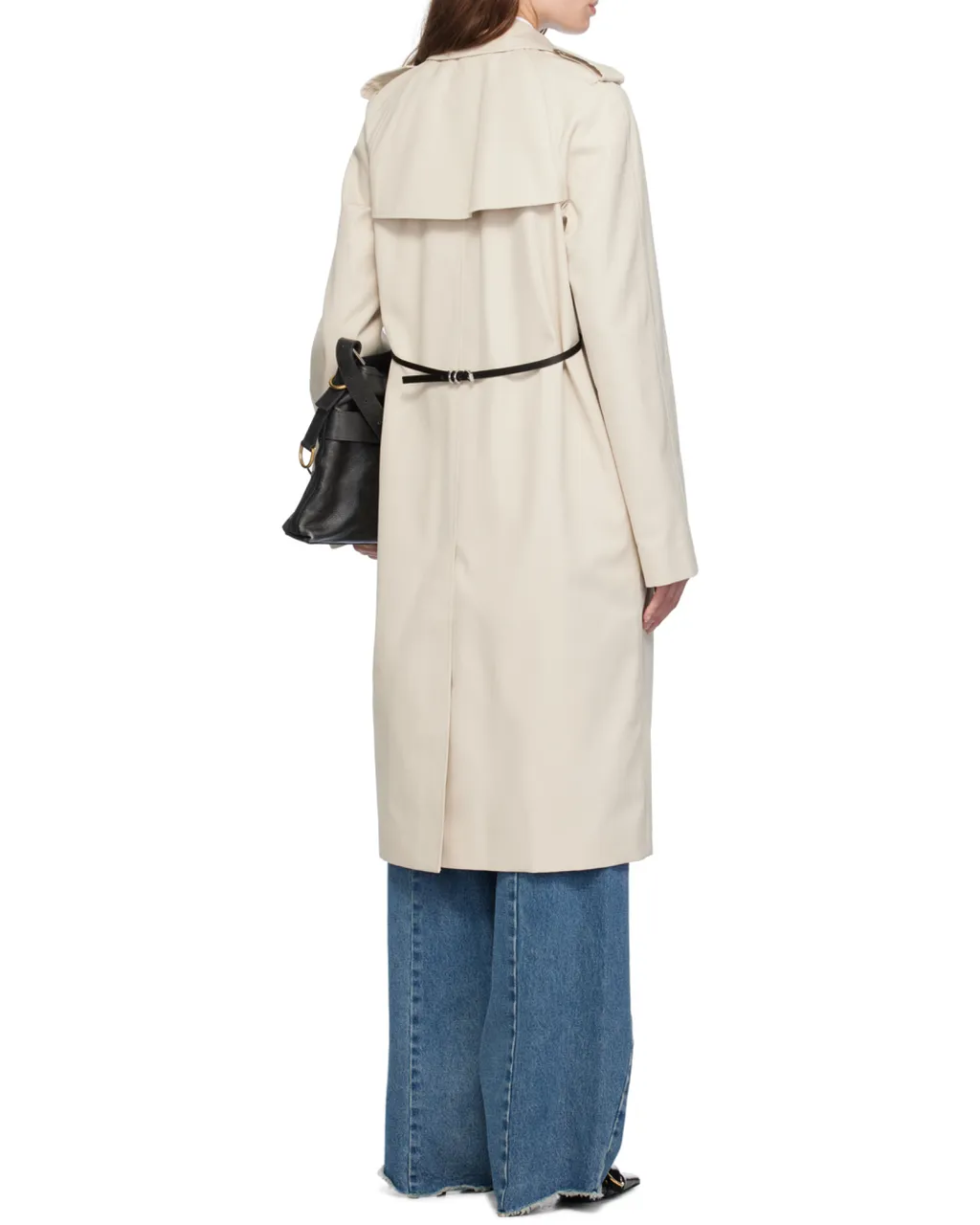 Belted Double-Breasted Trench Coat